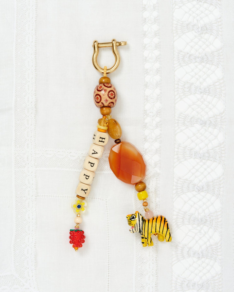 Happy Bag Tag - handmade by Milne Watson